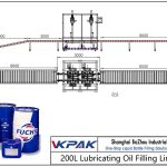 Automatic 200L Lubricating Oil Filling Line Автоматическая линия розлива смазочного масла 200 л